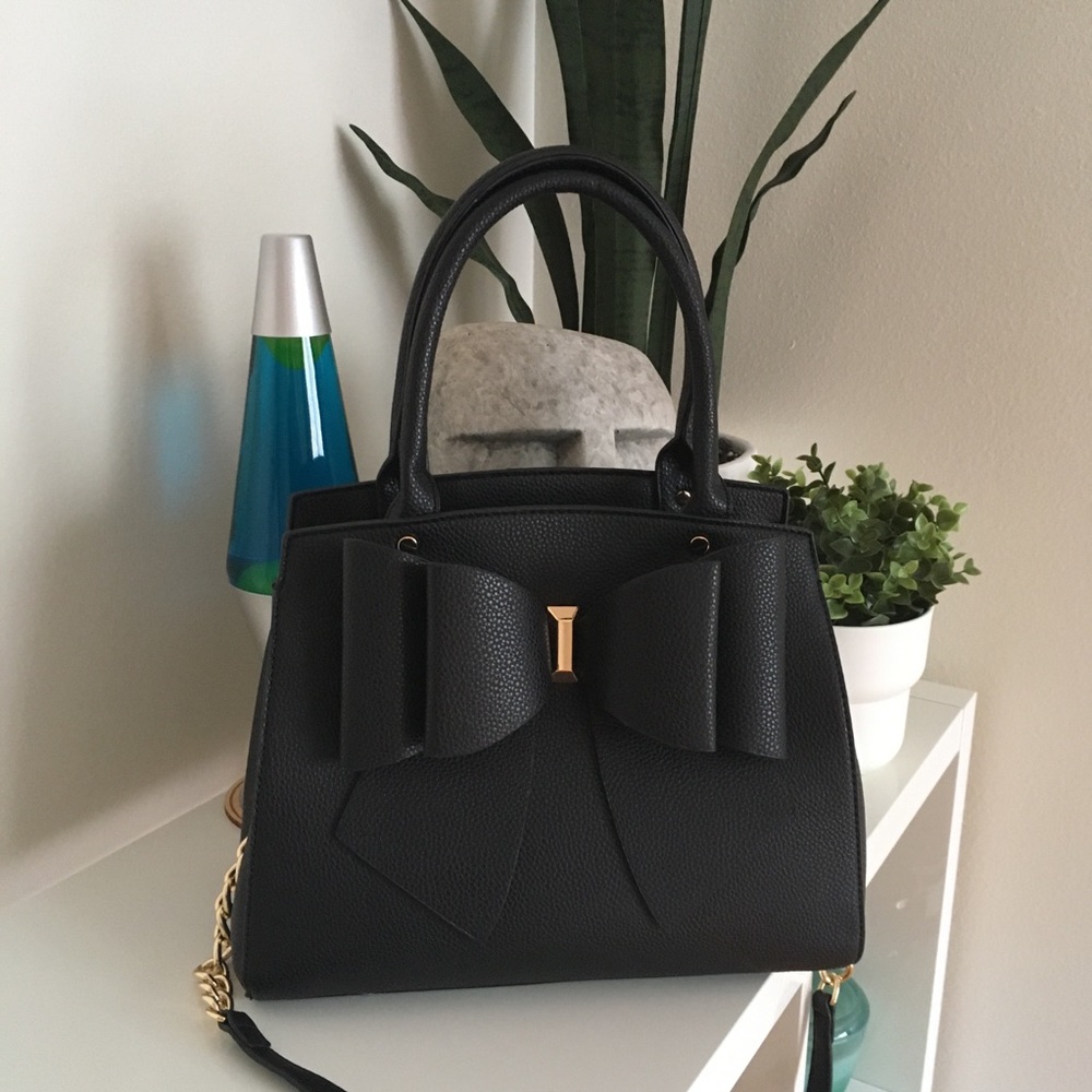 Large Bow Black Harajuku Kawaii Handbag Bag Purse - Picture 9 of 13